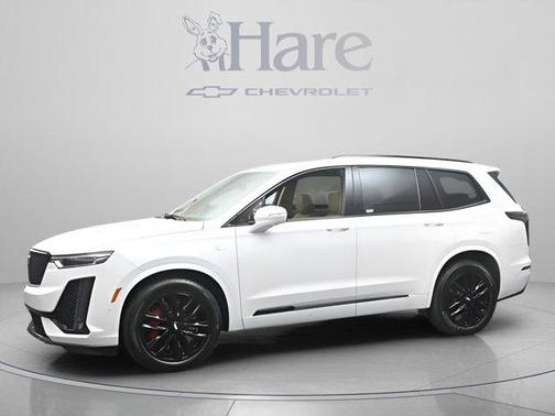 Crystal White Tri-Coat 2024 Cadillac XT6 Sport AWD
