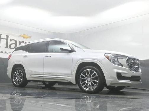 White Frost Tri-Coat 2023 GMC Terrain Denali