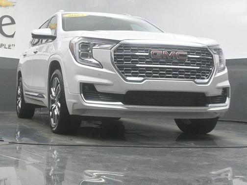 White Frost Tri-Coat 2023 GMC Terrain Denali