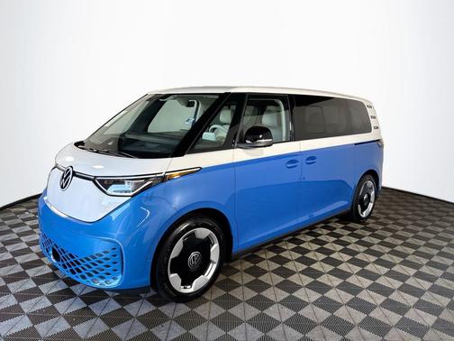 Cabana Blue Metallic - Candy White 2025 Volkswagen ID. Buzz Pro S Plus