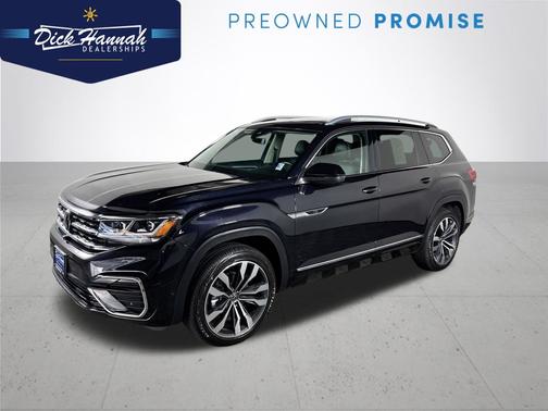 Deep Black Pearl Effect 2023 Volkswagen Atlas 3.6 SEL Premium R-Line