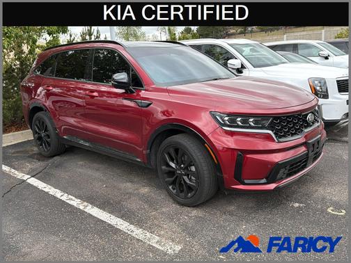 Passion Red Tintcoat 2021 Kia Sorento SX Prestige
