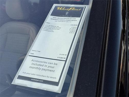 2026 Lincoln Nautilus Reserve