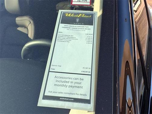 2025 Lincoln Corsair Premiere