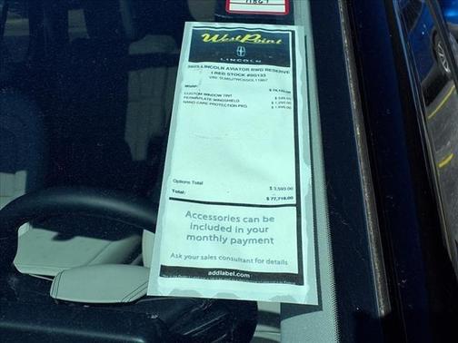 2025 Lincoln Aviator Reserve RWD