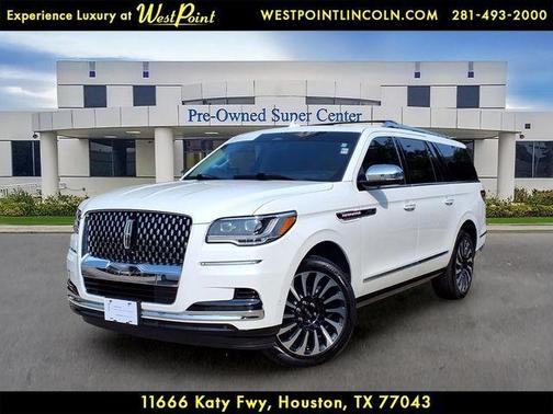 White Metallic 2024 Lincoln Navigator L Black Label