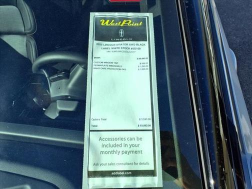 2025 Lincoln Aviator Black Label AWD