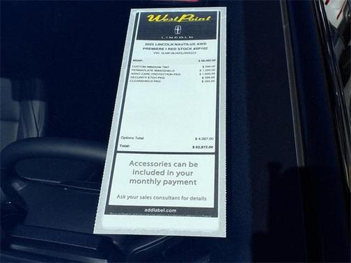 2025 Lincoln Nautilus Premiere