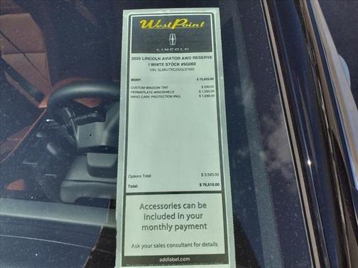 2025 Lincoln Aviator Reserve AWD