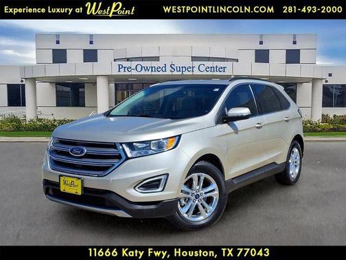 White Gold Metallic 2018 Ford Edge SEL