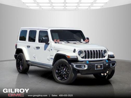 Bright White Clearcoat 2024 Jeep Wrangler 4xe Sahara