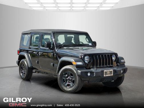 Black Clearcoat 2023 Jeep Wrangler Sport
