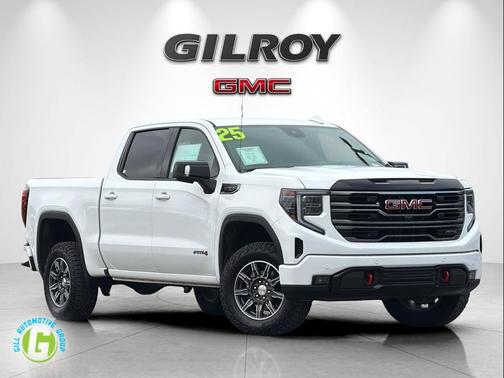 Summit White 2025 GMC Sierra 1500 AT4
