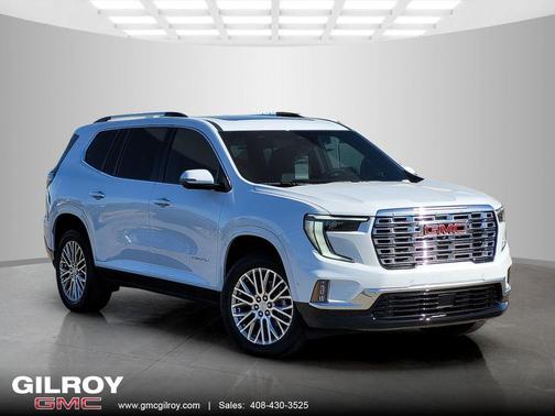 Glacier White Tricoat 2026 GMC Acadia Denali