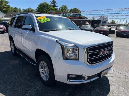 White Frost Tricoat 2019 GMC Yukon SLT