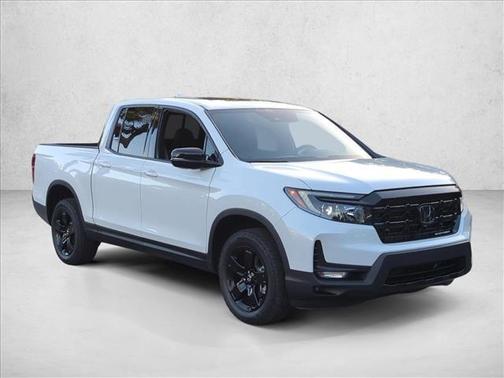 Platinum White Pearl 2025 Honda Ridgeline Black