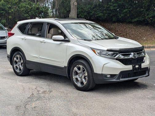 White Diamond Pearl 2017 Honda CR-V EX-L