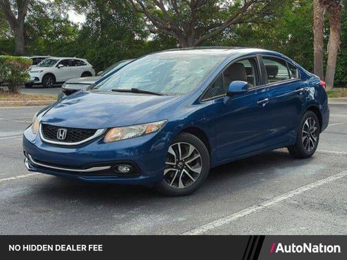 Dyno Blue Pearl 2013 Honda Civic EX-L