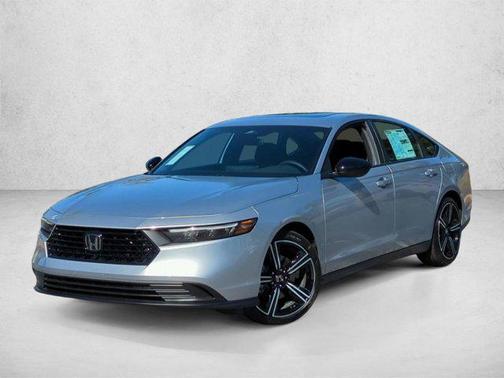 Solar Silver Metallic 2026 Honda Accord Hybrid Sport