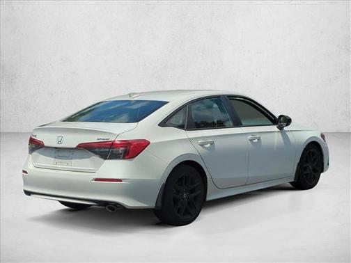 Platinum White Pearl 2024 Honda Civic Sport