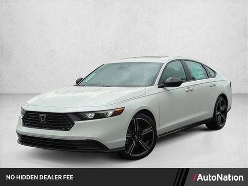 Platinum White Pearl 2026 Honda Accord Hybrid Sport