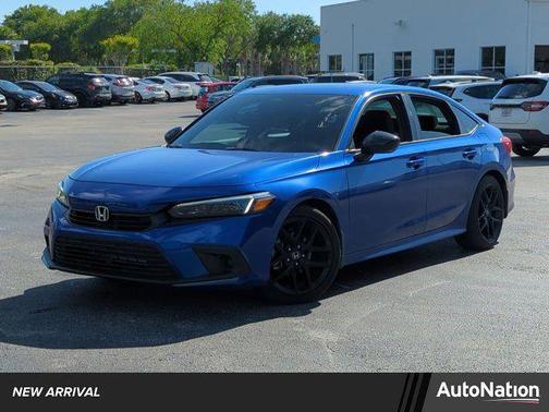 Aegean Blue Metallic 2024 Honda Civic Sport