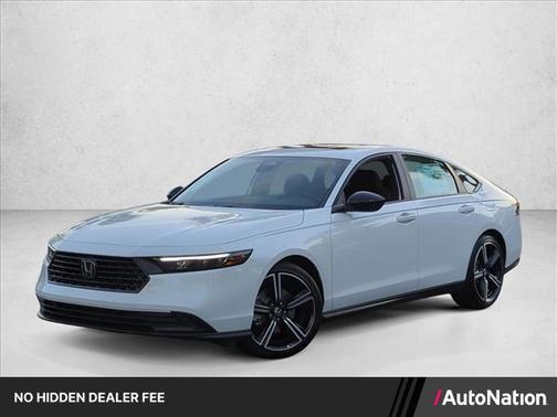 Platinum White Pearl 2026 Honda Accord Hybrid Sport