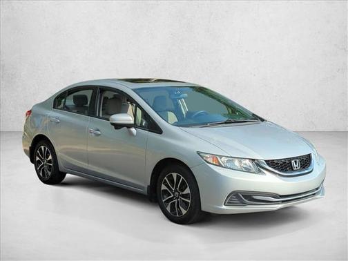 Alabaster Silver Metallic 2014 Honda Civic EX