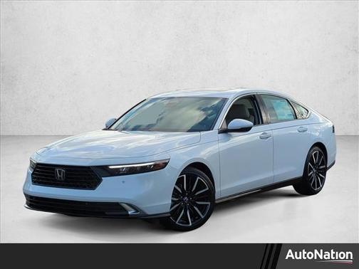 Platinum White Pearl 2026 Honda Accord Hybrid Touring