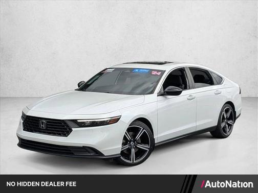 Platinum White Pearl 2024 Honda Accord Hybrid Sport