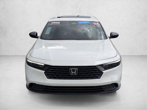 Platinum White Pearl 2024 Honda Accord Hybrid Sport