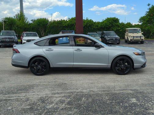 Solar Silver Metallic 2024 Honda Accord Hybrid Sport-L