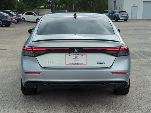 Solar Silver Metallic 2024 Honda Accord Hybrid Sport-L