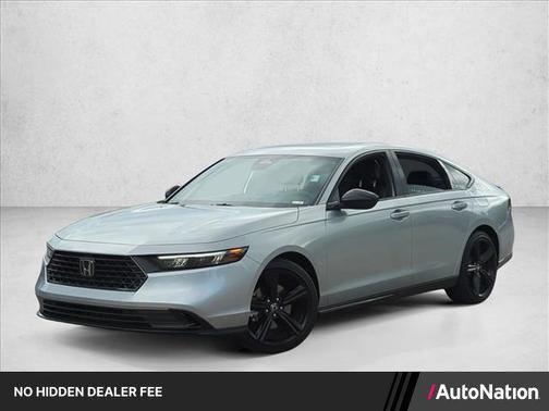 Solar Silver Metallic 2024 Honda Accord Hybrid Sport-L