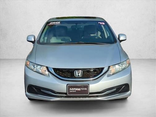 Alabaster Silver Metallic 2013 Honda Civic EX