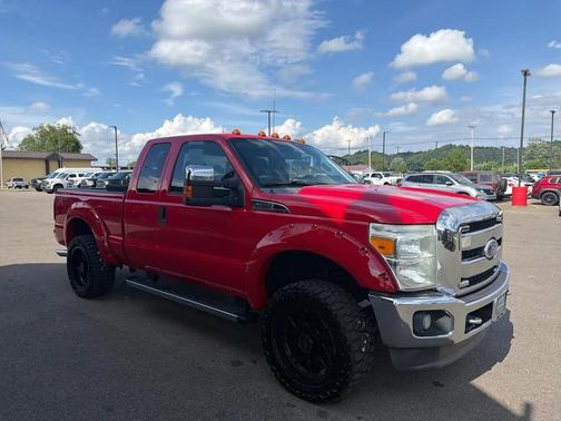Red 2011 Ford F-250 XLT