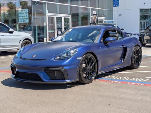 Gentian Blue Metallic 2022 Porsche 718 Cayman GT4