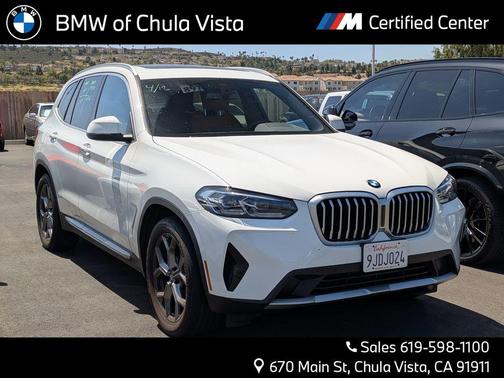 Alpine White 2024 BMW X3 sDrive30i