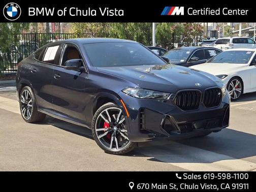 Carbon Black Metallic 2024 BMW X6 M60i
