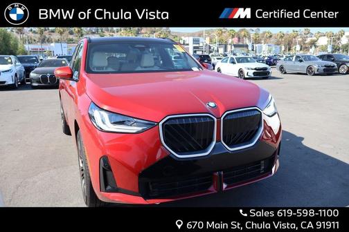 Red Metallic 2025 BMW X3 30 xDrive