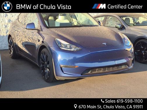 Deep Blue Metallic 2022 Tesla Model Y Performance