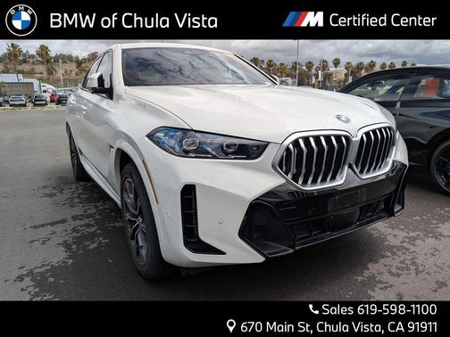 Alpine White 2026 BMW X6 xDrive40i