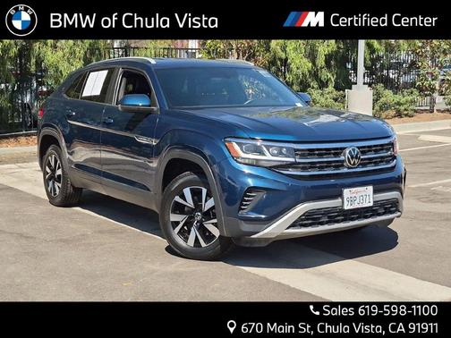 Tourmaline Blue Metallic 2022 Volkswagen Atlas Cross Sport 2.0T SE