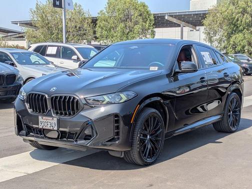 Black Sapphire Metallic 2025 BMW X6 xDrive40i