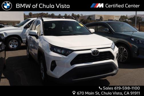 Super White 2021 Toyota RAV4 XLE