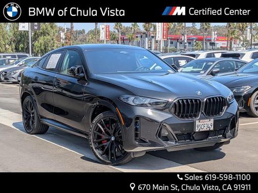 Black Sapphire Metallic 2025 BMW X6 xDrive40i