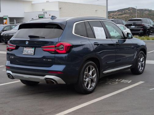 Phytonic Blue Metallic 2023 BMW X3 xDrive30i