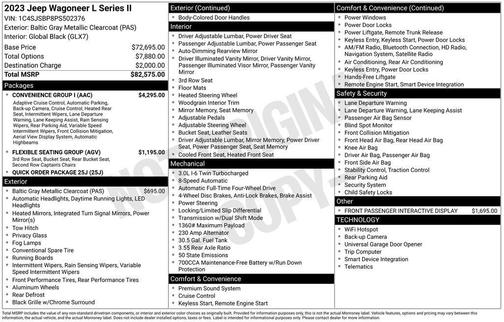 2023 Jeep Wagoneer L Series II 4x4