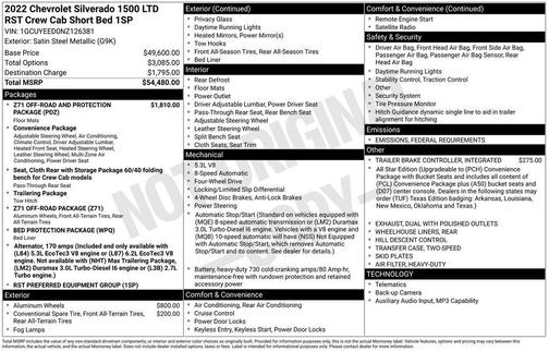 2022 Chevrolet Silverado 1500 RST