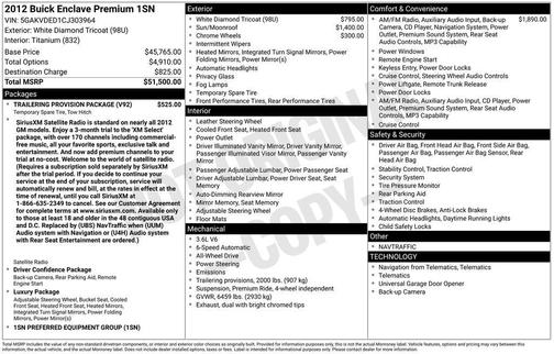 2012 Buick Enclave Premium